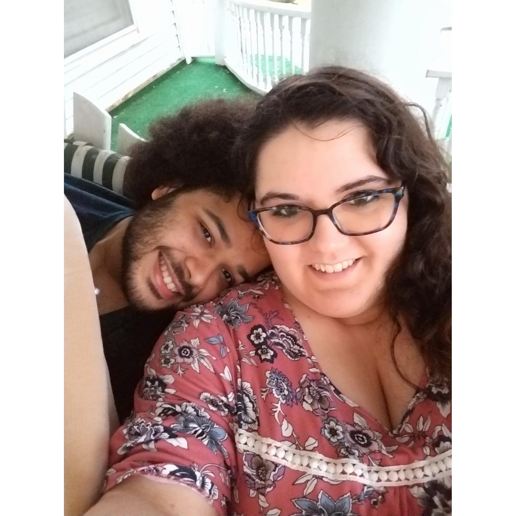 2018 - at a B&B in OK. Nathan surprised Kyleigh with a weekend getaway