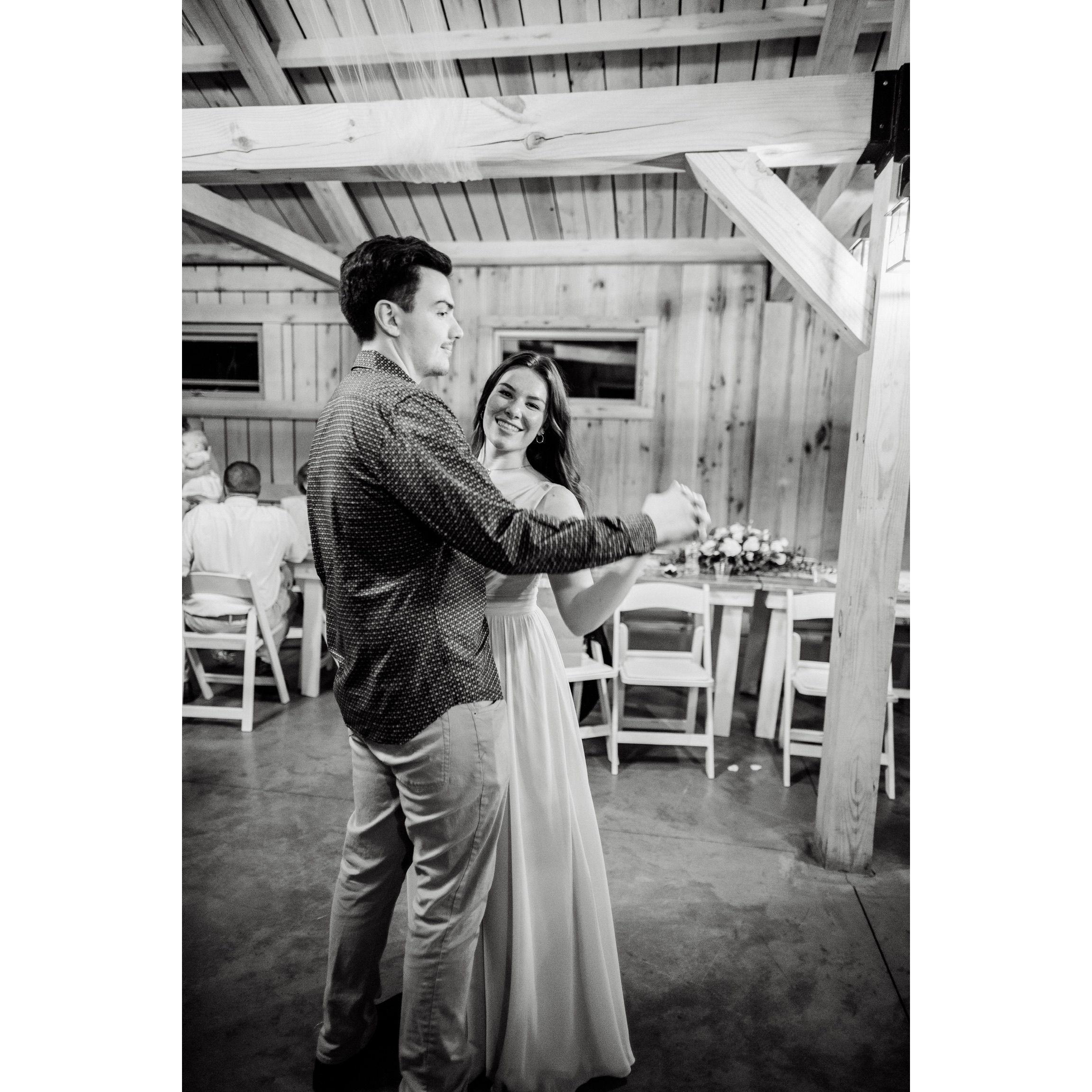 Attending our first wedding together and now we are having our own!