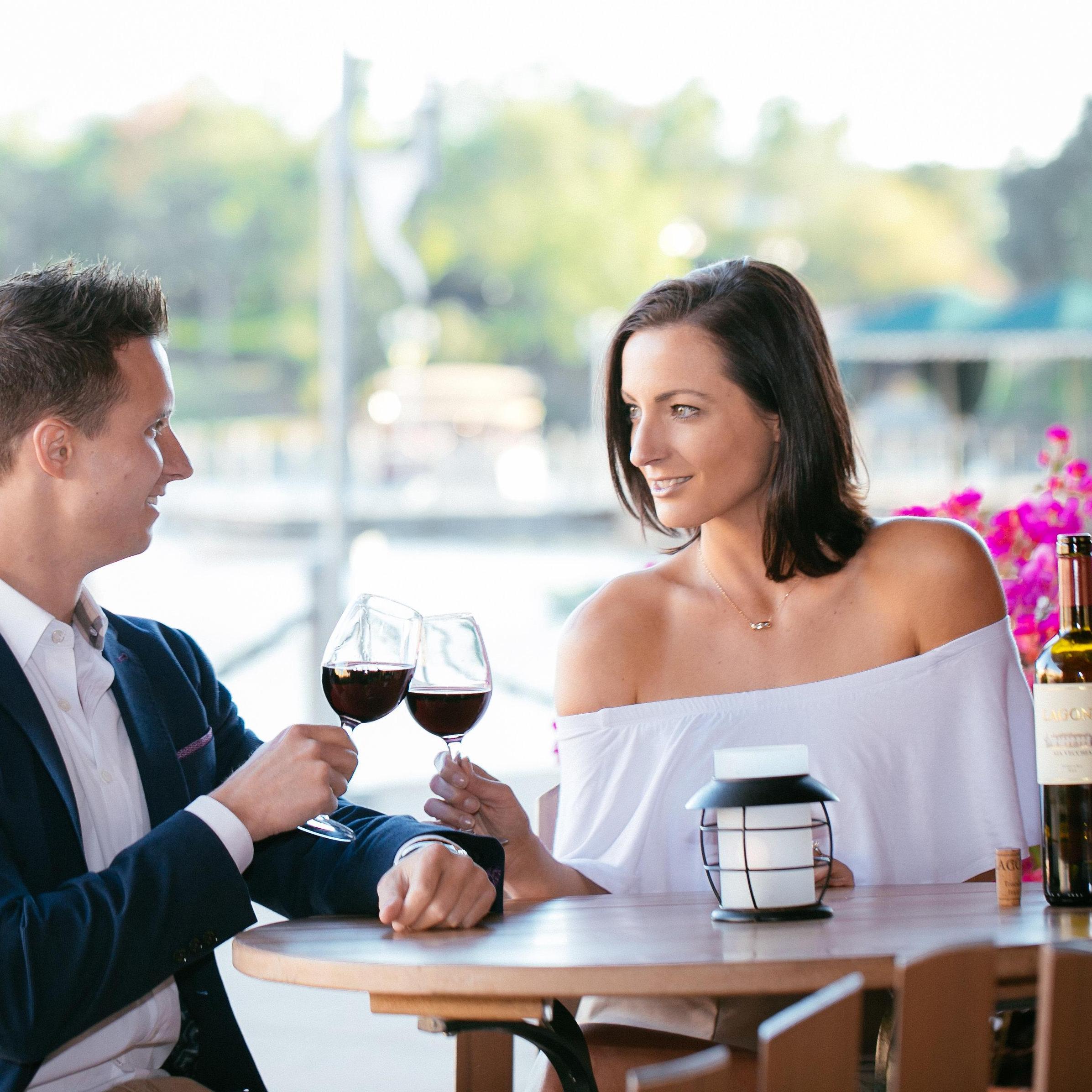 Sipping some wine by the bay at #LoewsPortofino