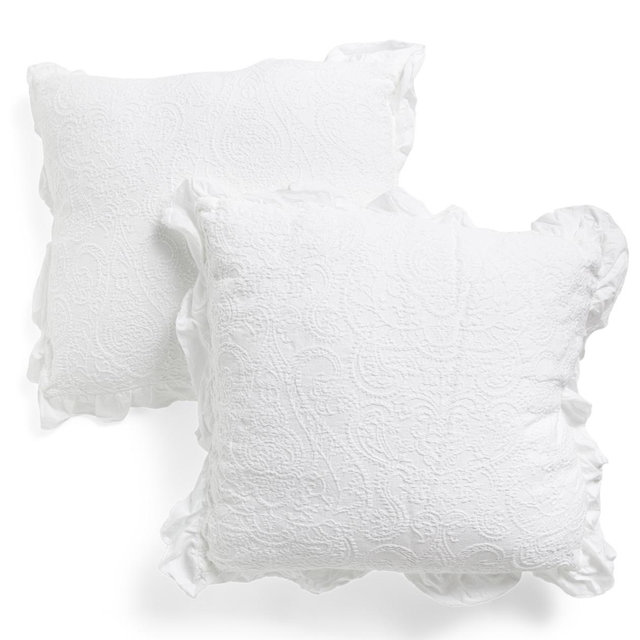 Made In Portugal 2pk 26x26 Ruffle Euro Pillows | Bed & Bath | Marshalls