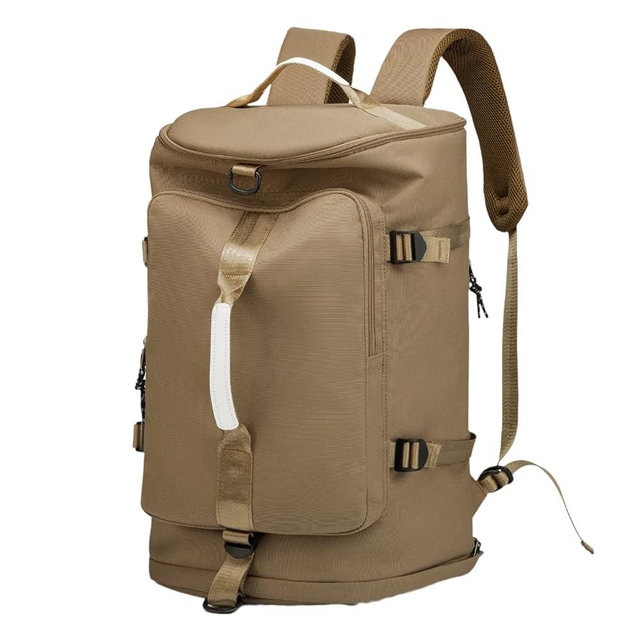 FUNYAGO Gym Duffle Bag Waterproof black Laptop Backpack Suitable for Hiking, Fishing, Travel 40L Large Capacity Trendy Cool Lightweight Backpack for Men and Women
