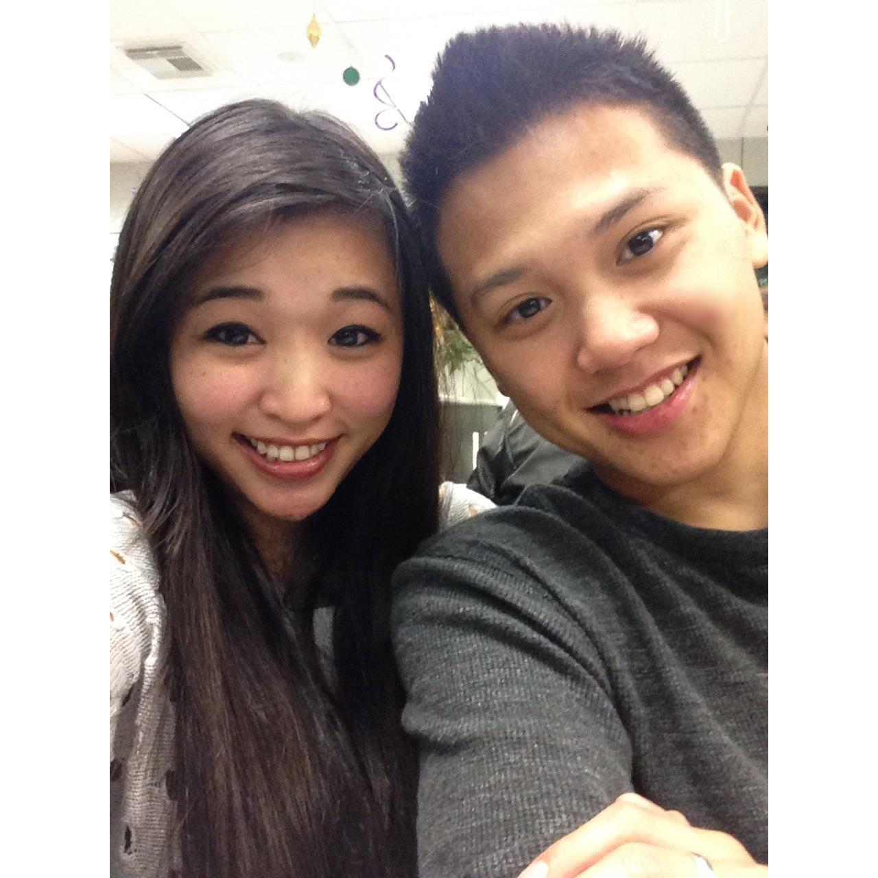 Our first "date" when we went to Anthony's fraternity's date dash in Galveston, TX 2014