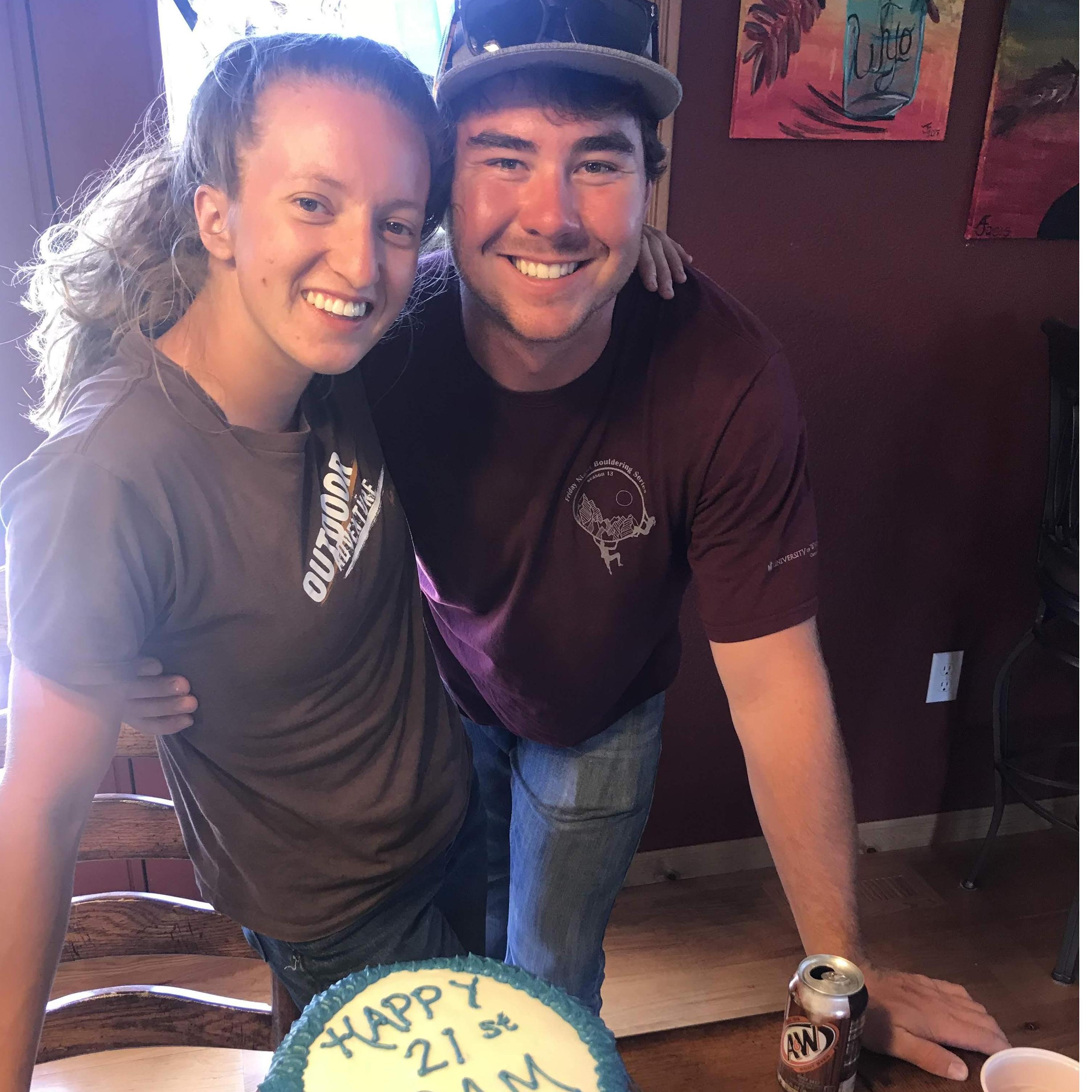 Celebrating Sam's 21st together!