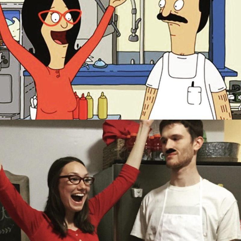 Nailed the couple's costume