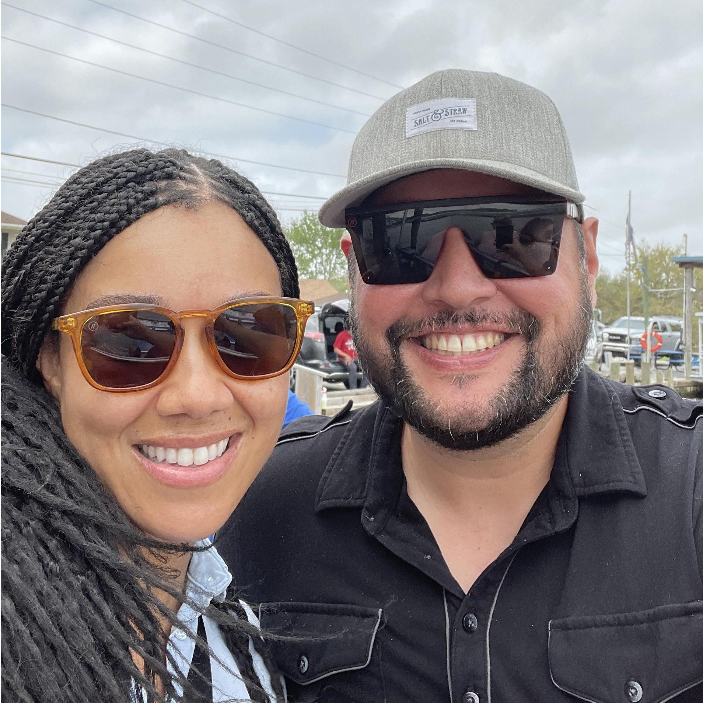Right before we left on our air boat swamp tour, March 2021