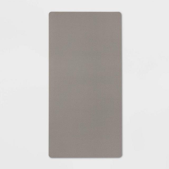 20" x 40" Low Profile Charmed Manor Patterned Polyurethane Kitchen Mat with Foam Rubber Backing Gray - Threshold™