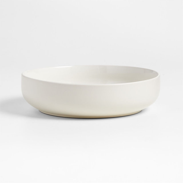Hudson Natural Stoneware Low Bowl