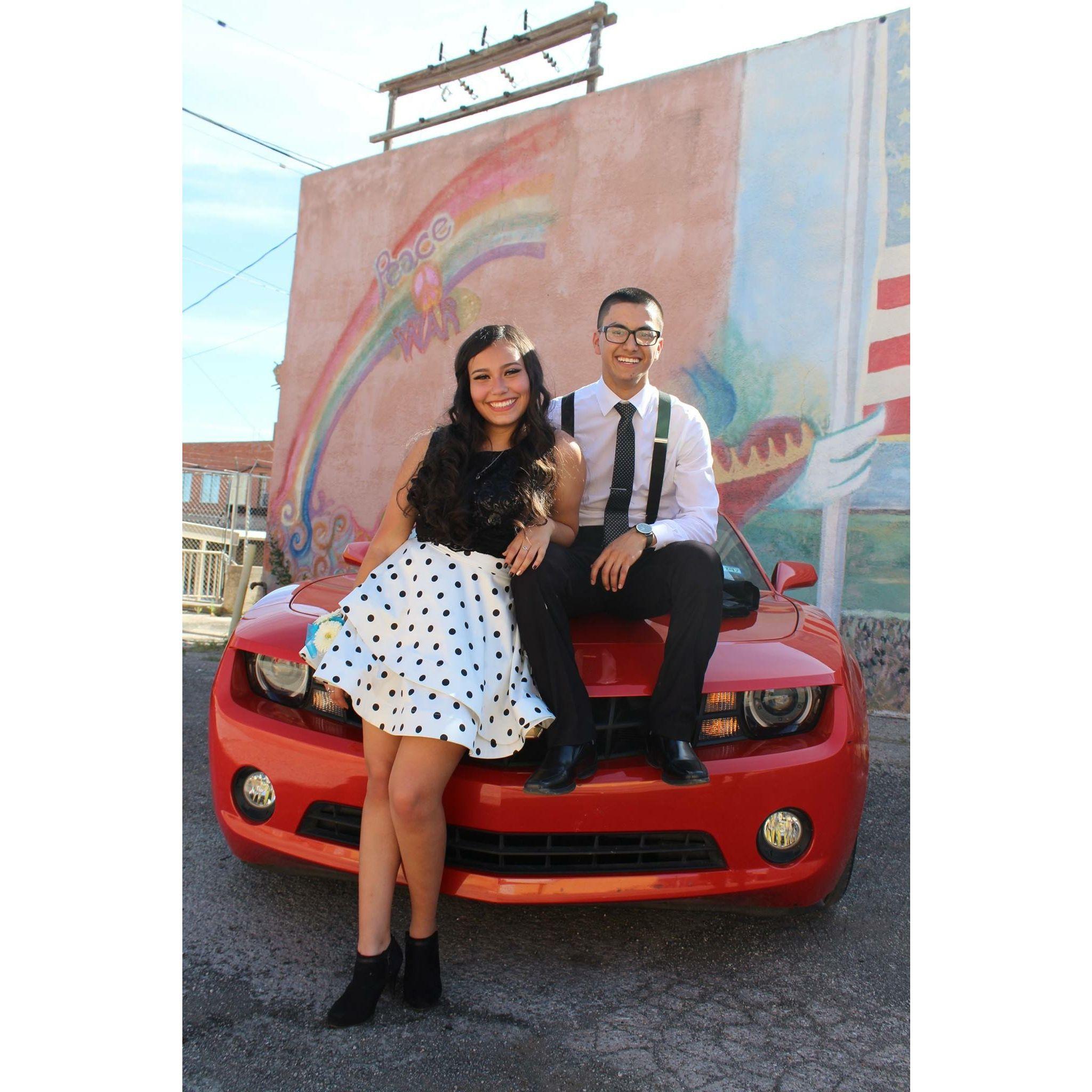 His senior prom, we were just "friends" ;)