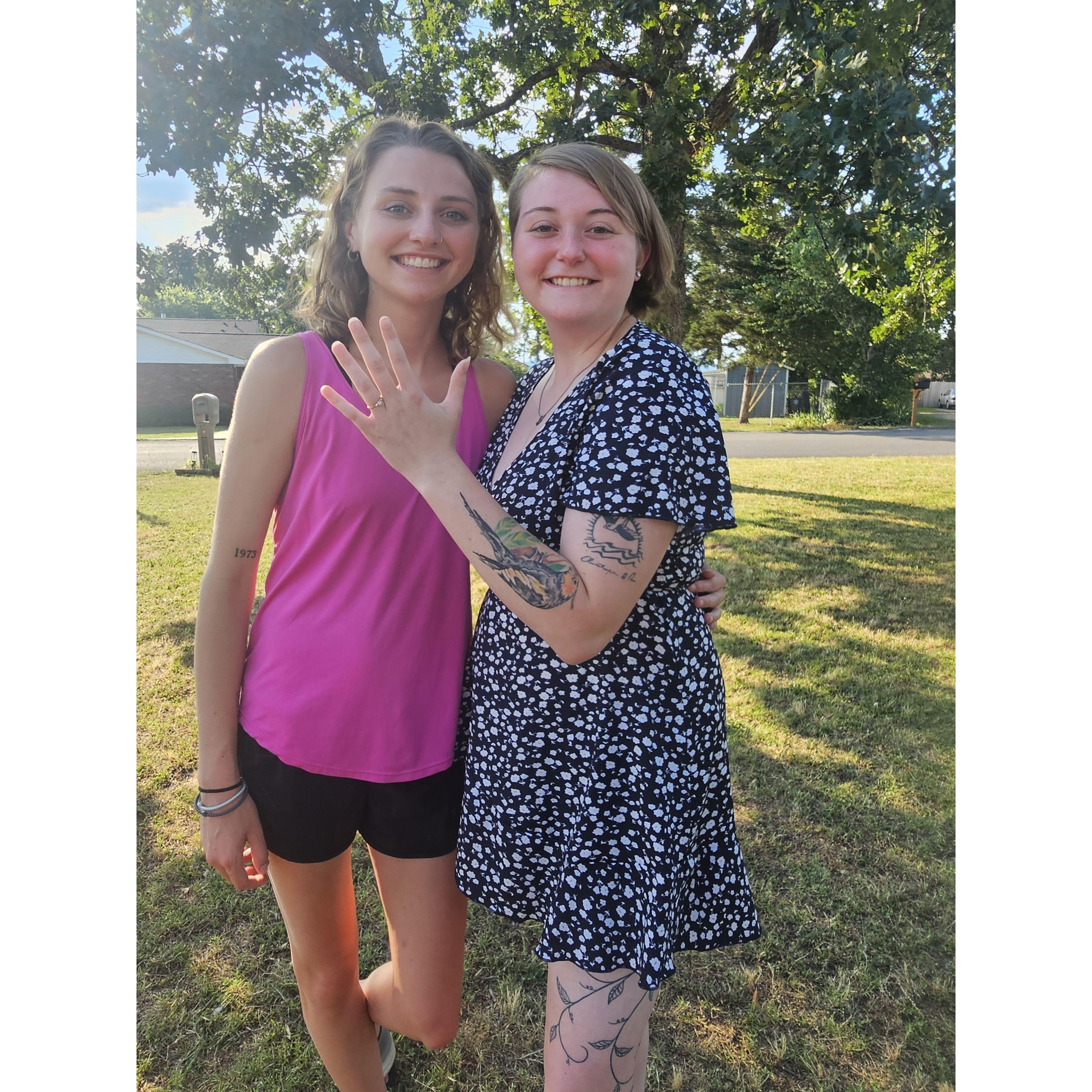 The day Brylee found out we We're Engaged