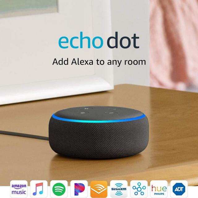 Echo Dot (3rd Gen) - Smart speaker with Alexa - Heather Grey