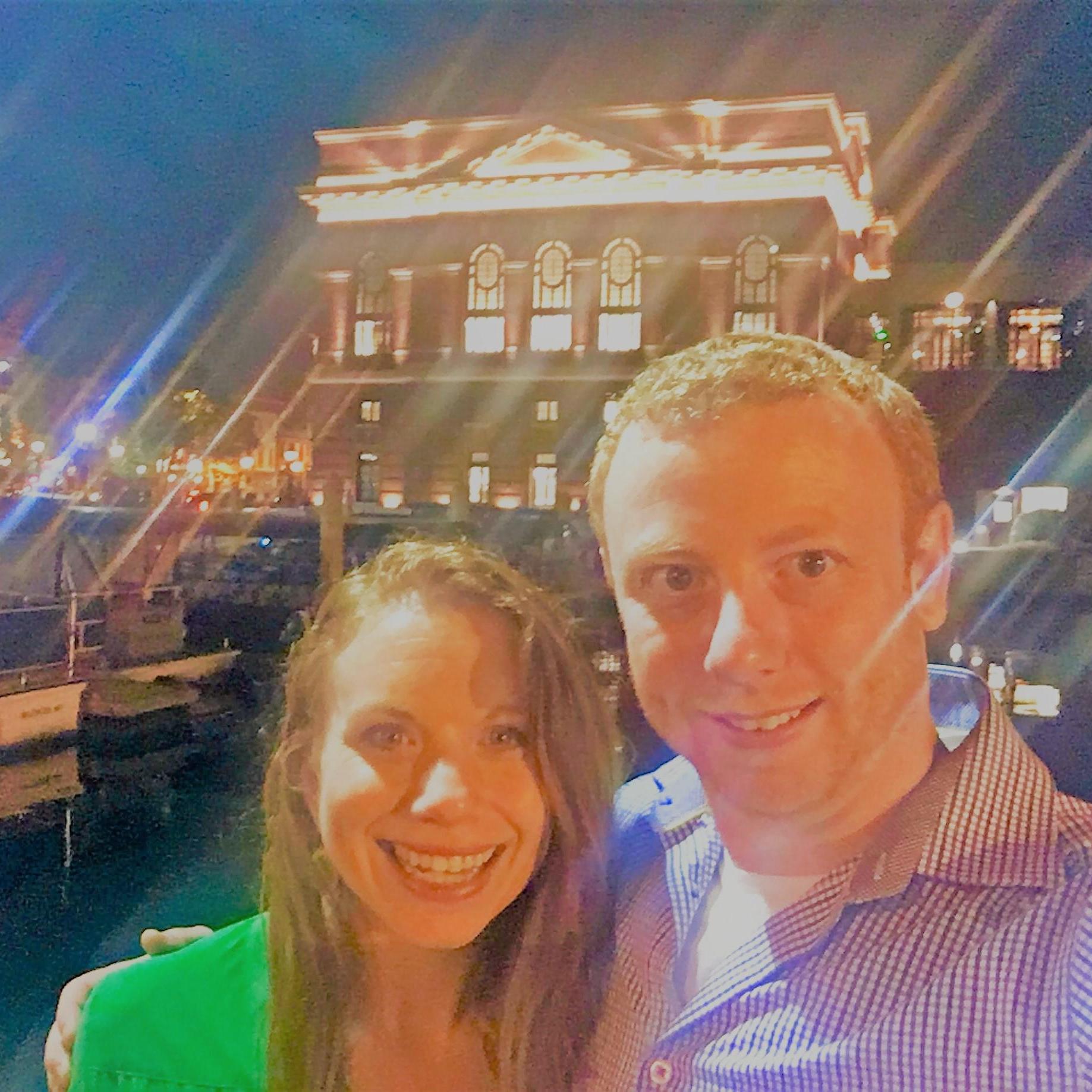 In front of the Sagamore getting excited for the big day!