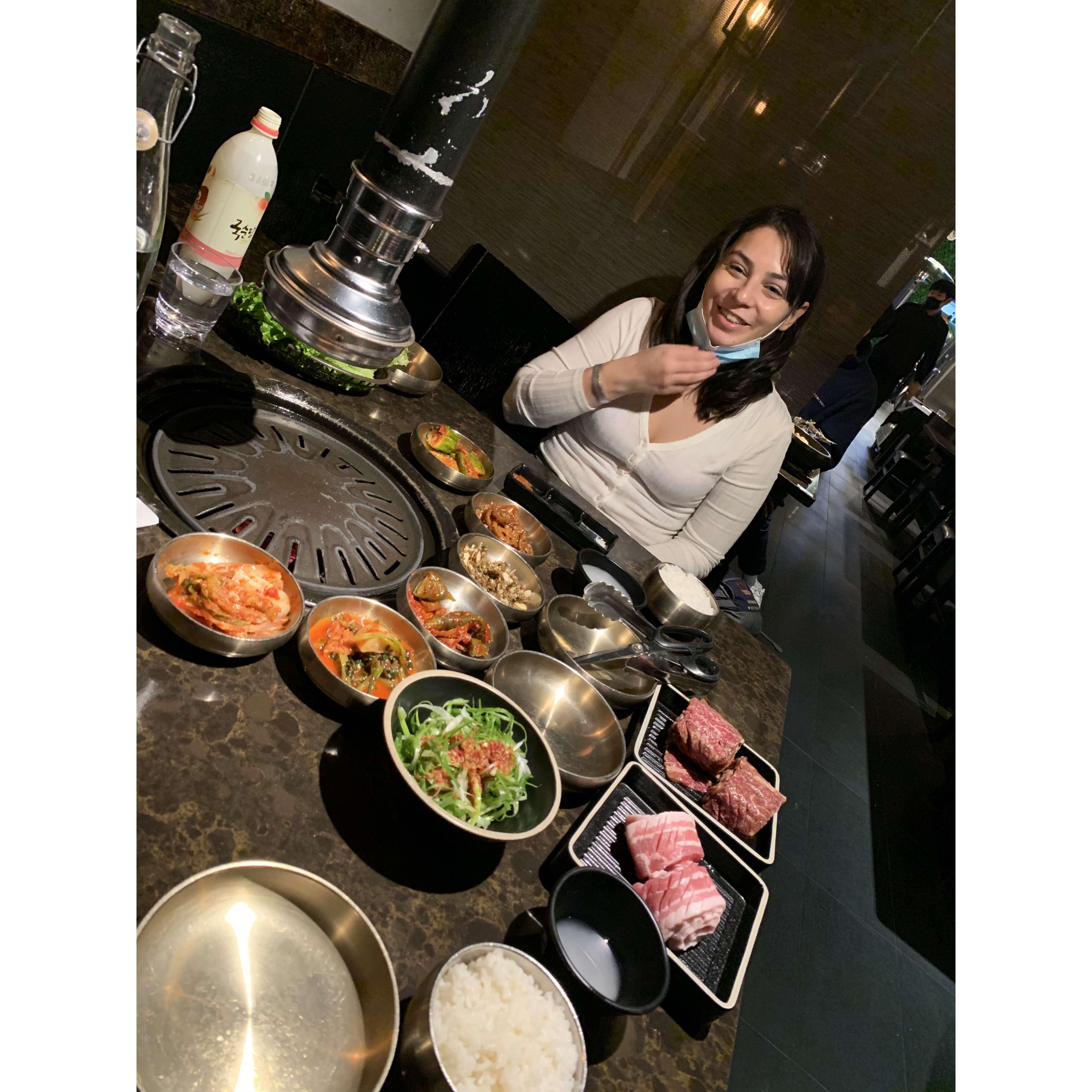 November 23, 2020 At Korea Town where we had our first date as boyfriend and girlfriends after becoming official the day before.