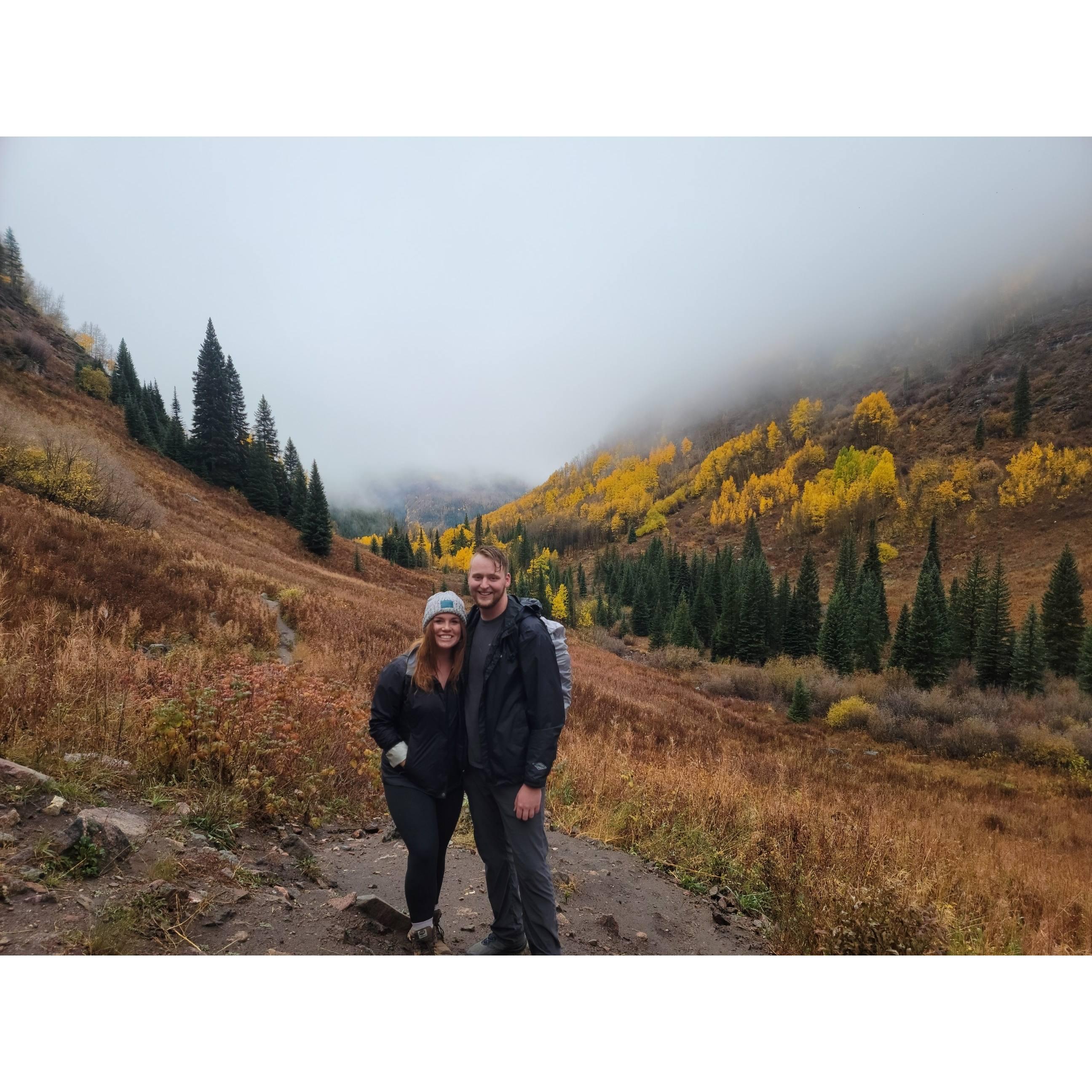 One of our favorite Colorado memories was getting snowed on at the top of this mountain in early October. 2021