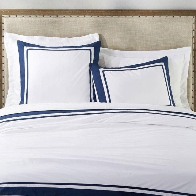 Parker Organic Percale Duvet, Twilight, King/Cal. King