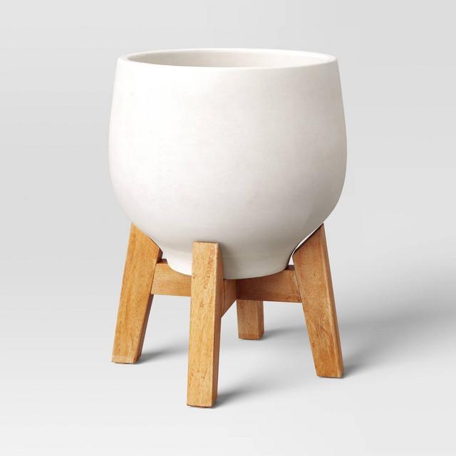 Large Ceramic Standing Planter Off White - Threshold™