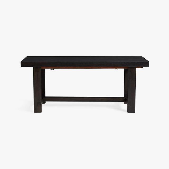 Reed Extending Dining Table, Warm Black, 73"-97" L
