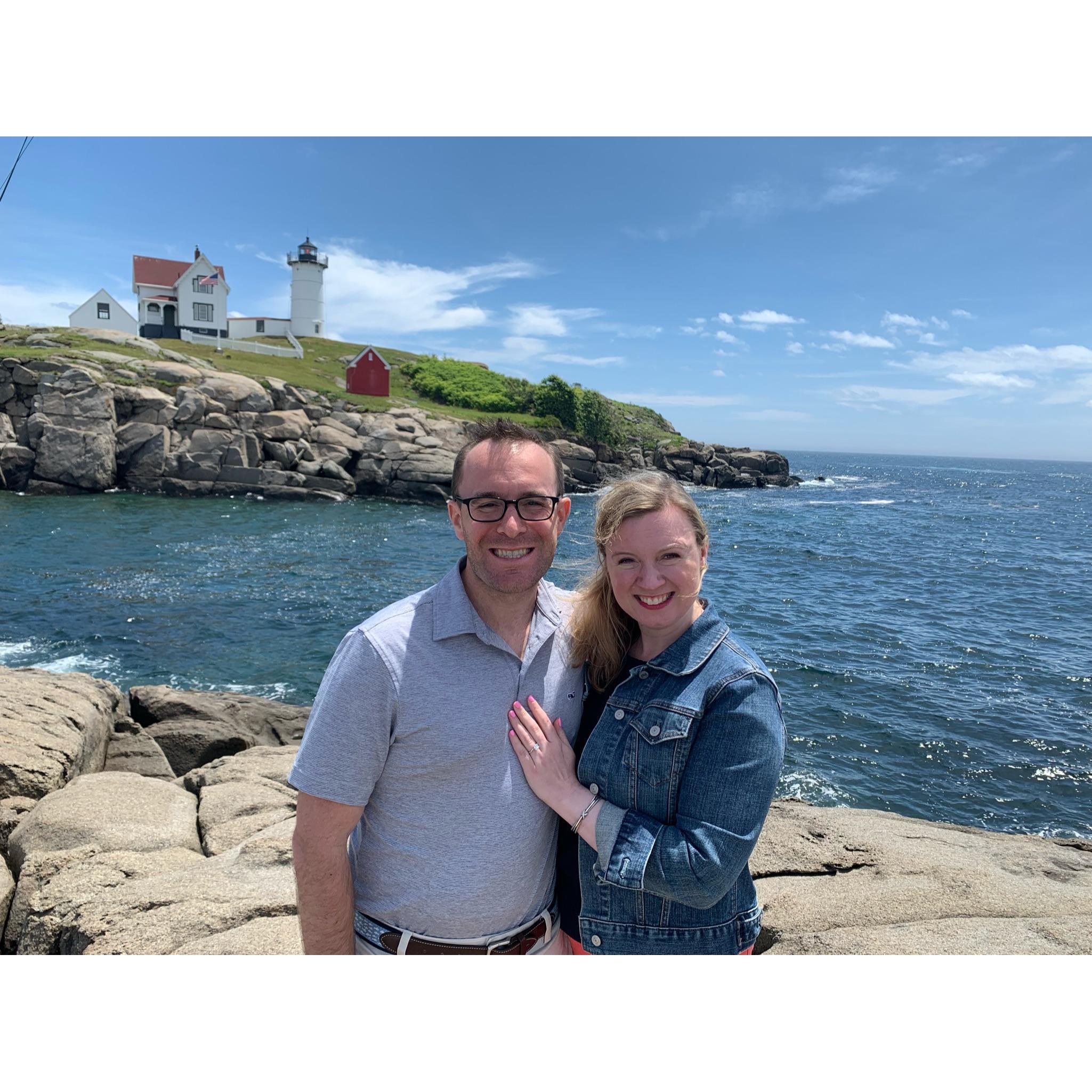 Engaged! June 25, 2021 - Nubble Lighthouse in York, Maine