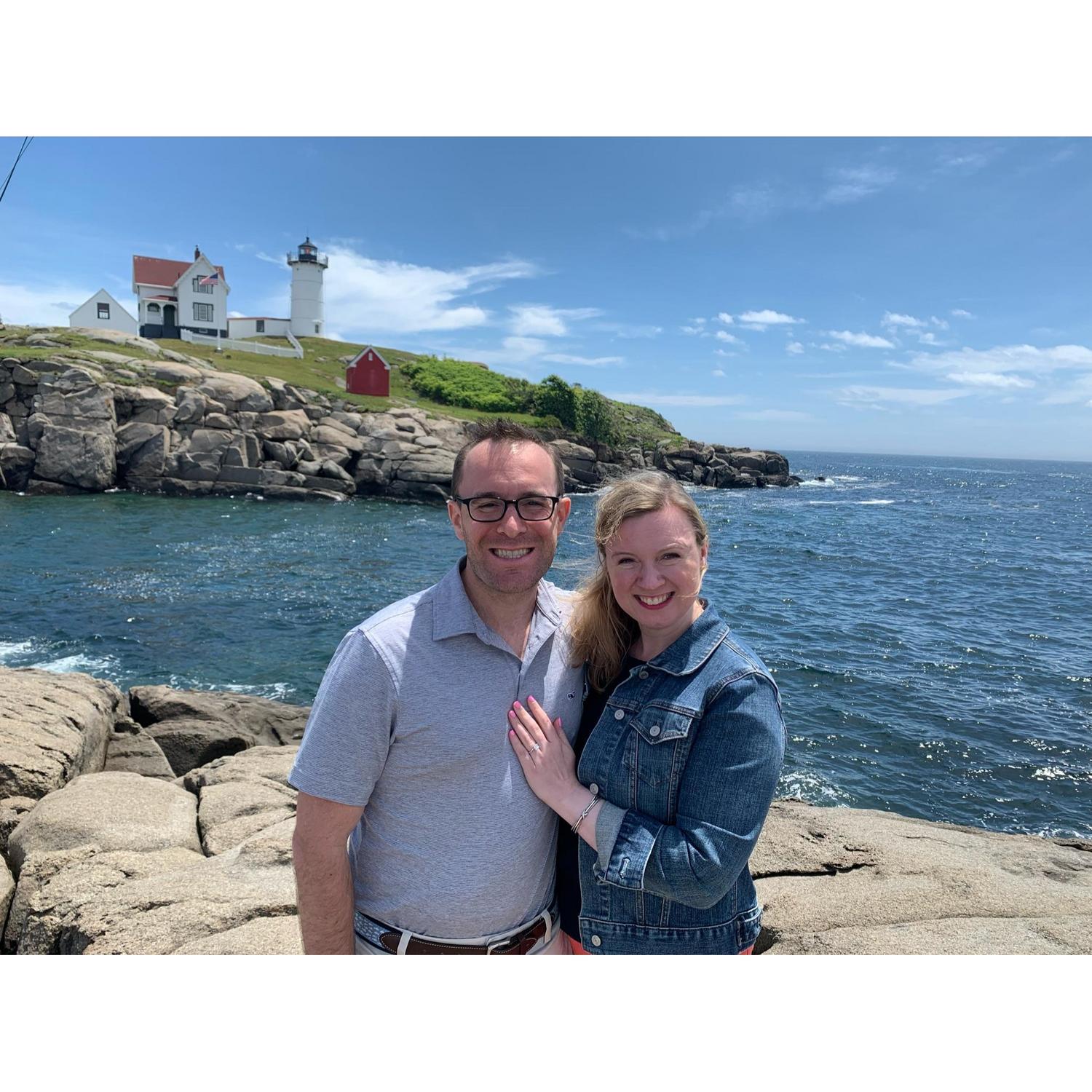 Engaged! June 25, 2021 - Nubble Lighthouse in York, Maine
