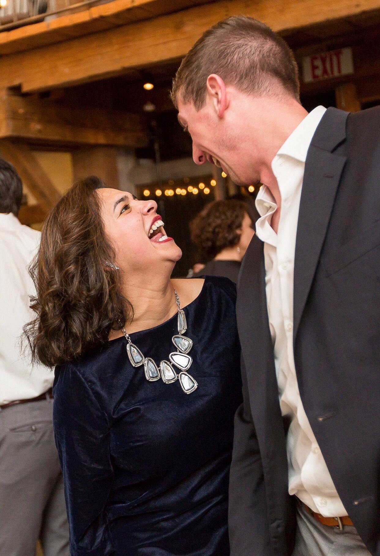No one makes Tiffany laugh like Ben can.