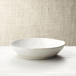 Marin White Low Bowl