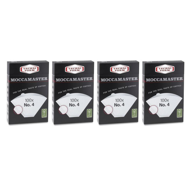 Moccamaster by Technivorm Coffee Filters Filtropa #4, 4-Pack