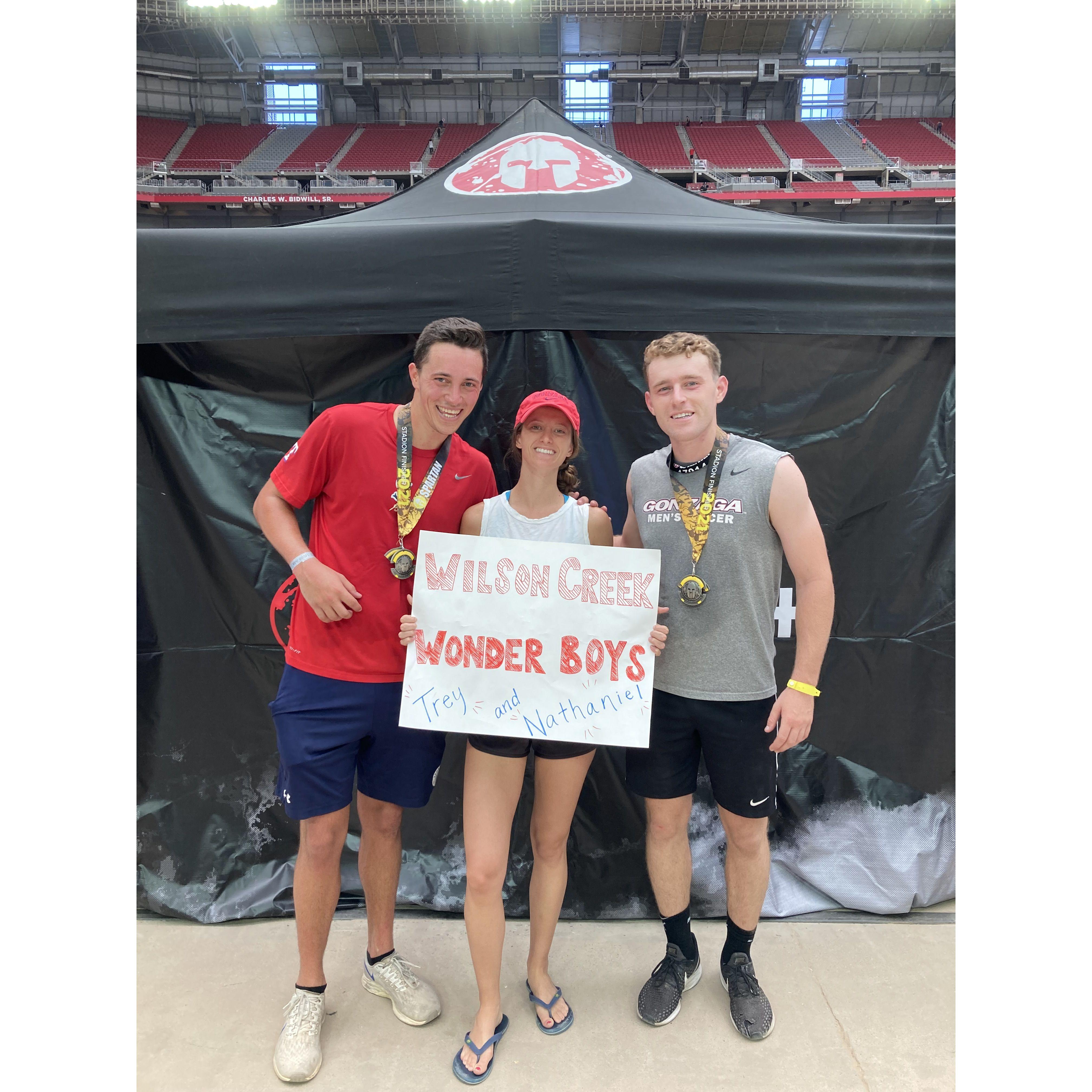 Arizona: Trey's first Spartan Race with Tolty & their #1 fan (2021)