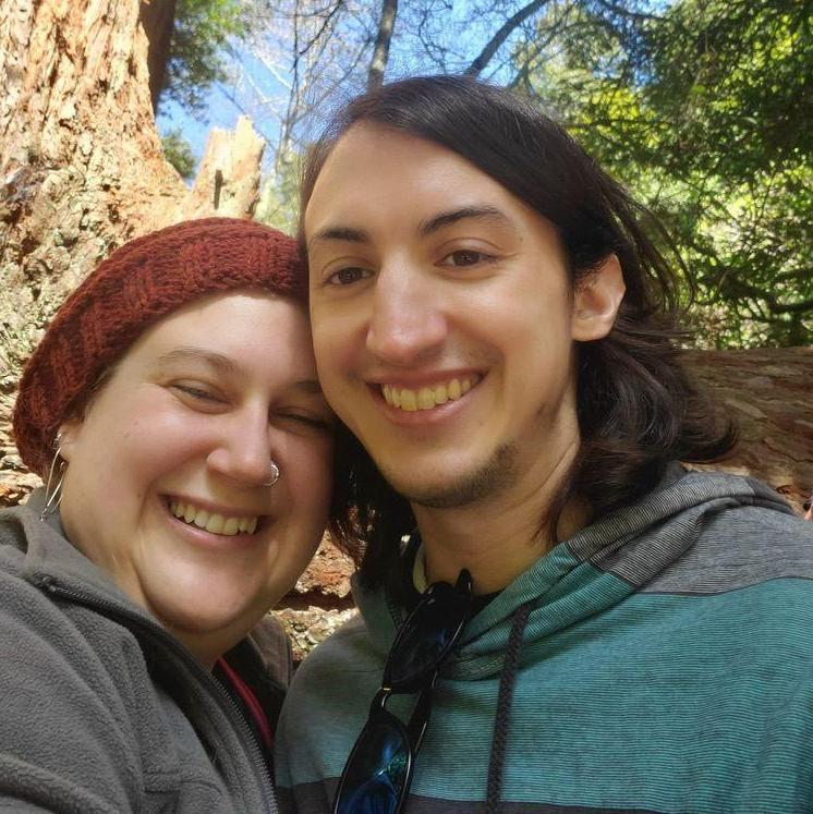 This was our first picture together, hiking the Dipsea Trail!