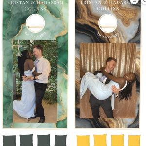 Custom Wedding Cornhole Set