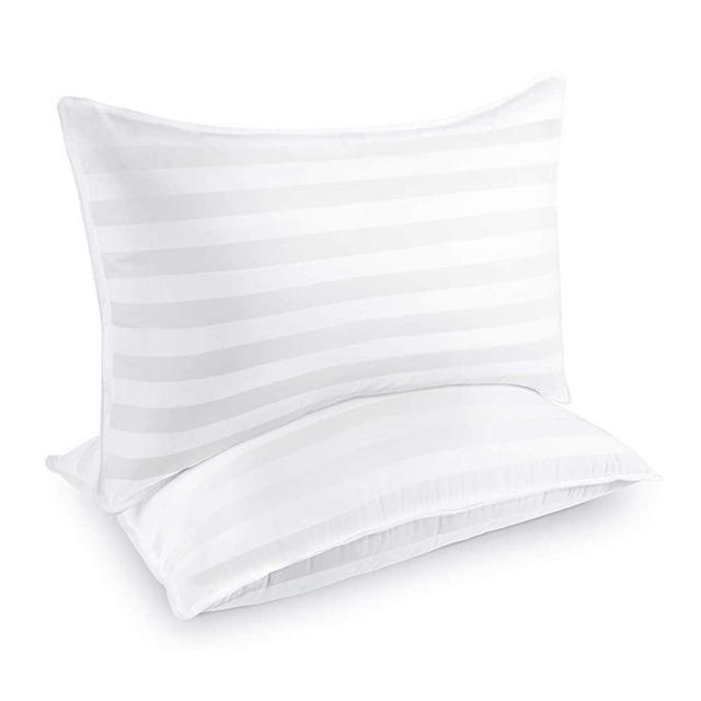 COZSINOOR Hotel Collection Pillows for Sleeping (2-Pack)- Luxury Down Alternative Pillow 100% Breathable Cotton Cover Skin-Friendly (King Size)