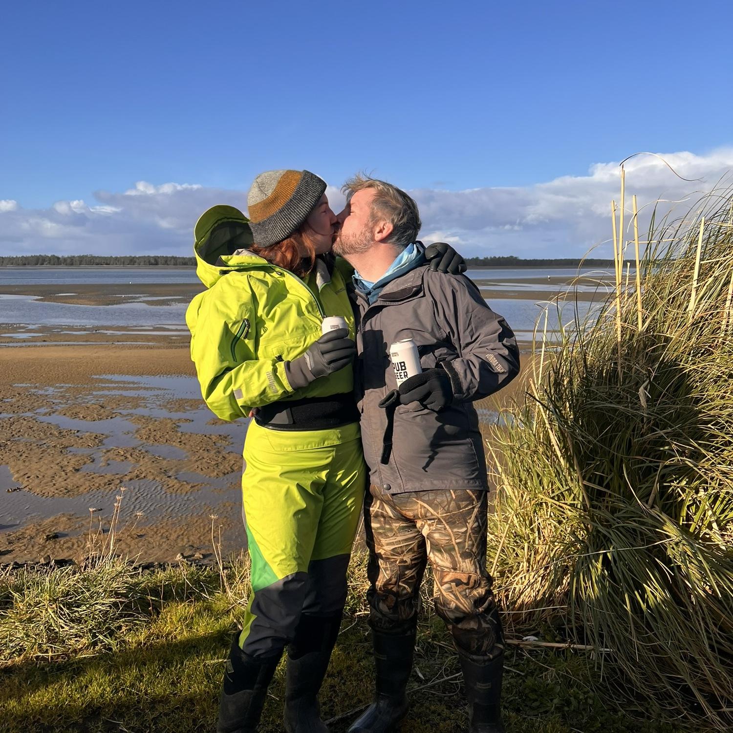 In our best clamming attire!