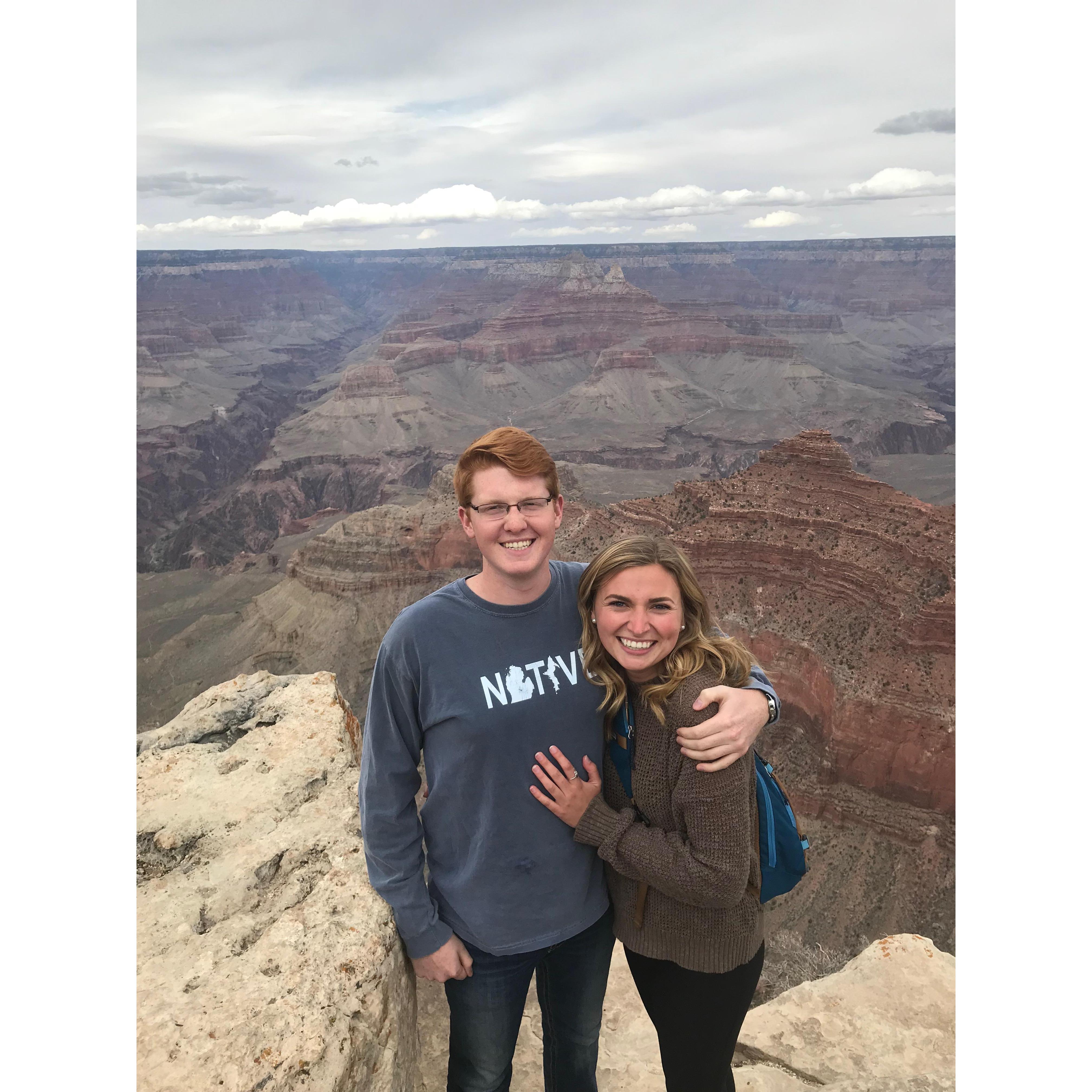 our first of many trips to the grand canyon