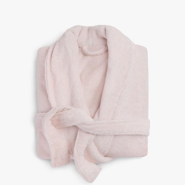Classic Turkish Cotton Robe - Rose, X-Small