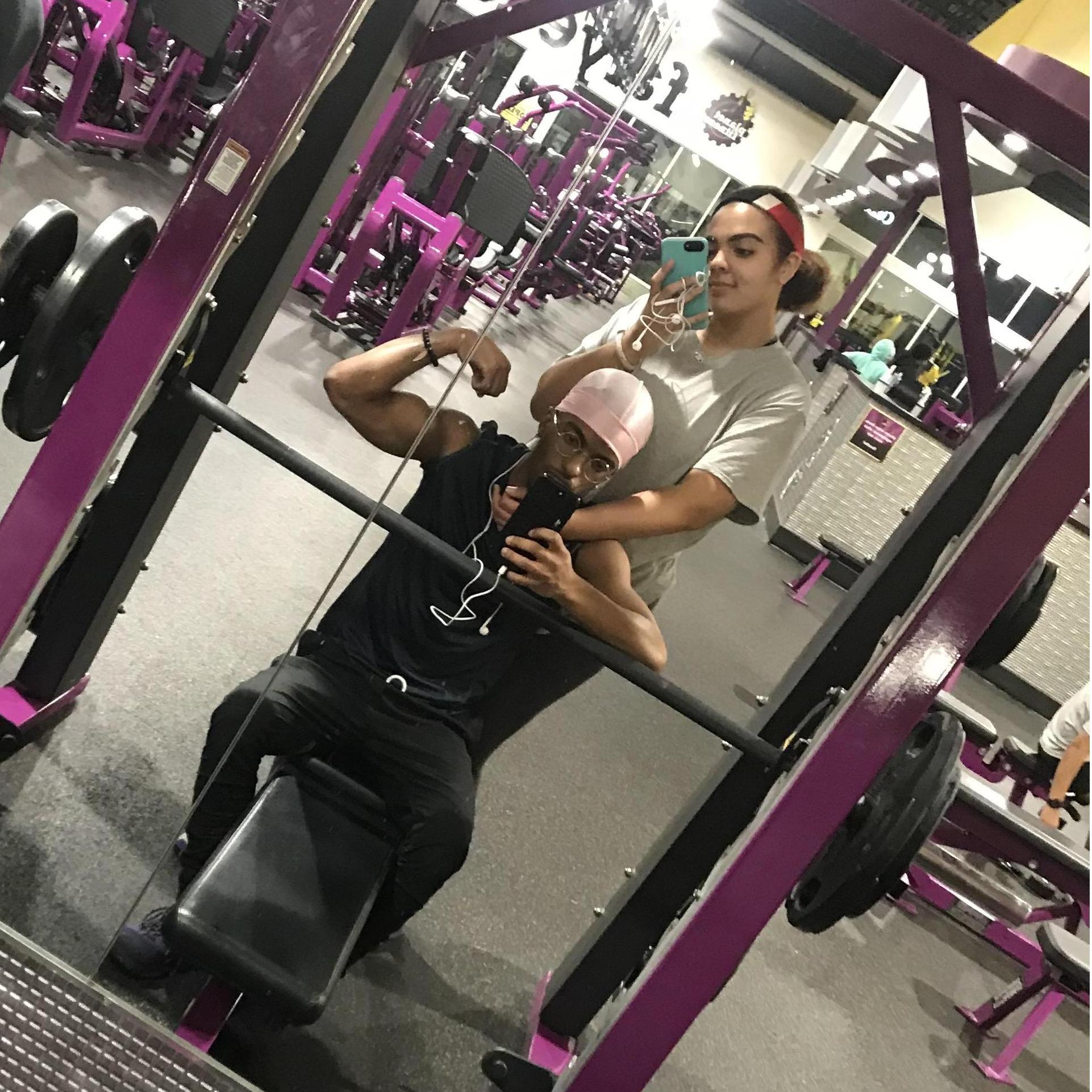 Getting our sweat on!