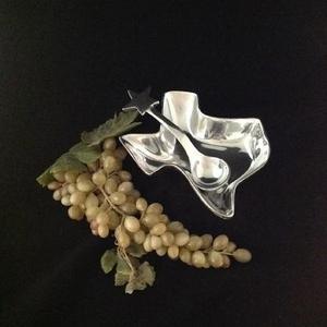Texas Shaped Salsa Bowl with Star Spoon