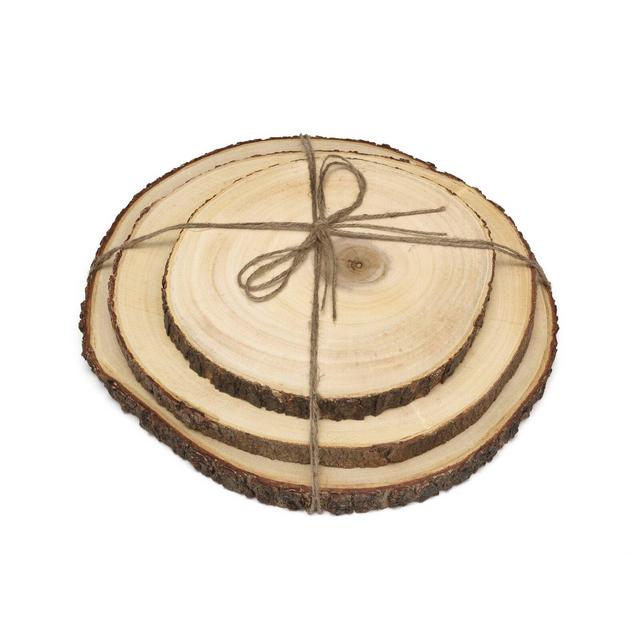 Volkman 3 Piece Acacia Tree Bark Board Set
