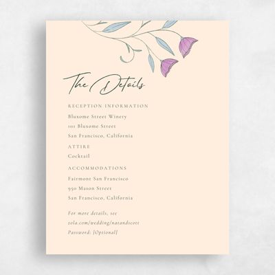 Buttercream, Purple Wedding Enclosure - Sinfonia