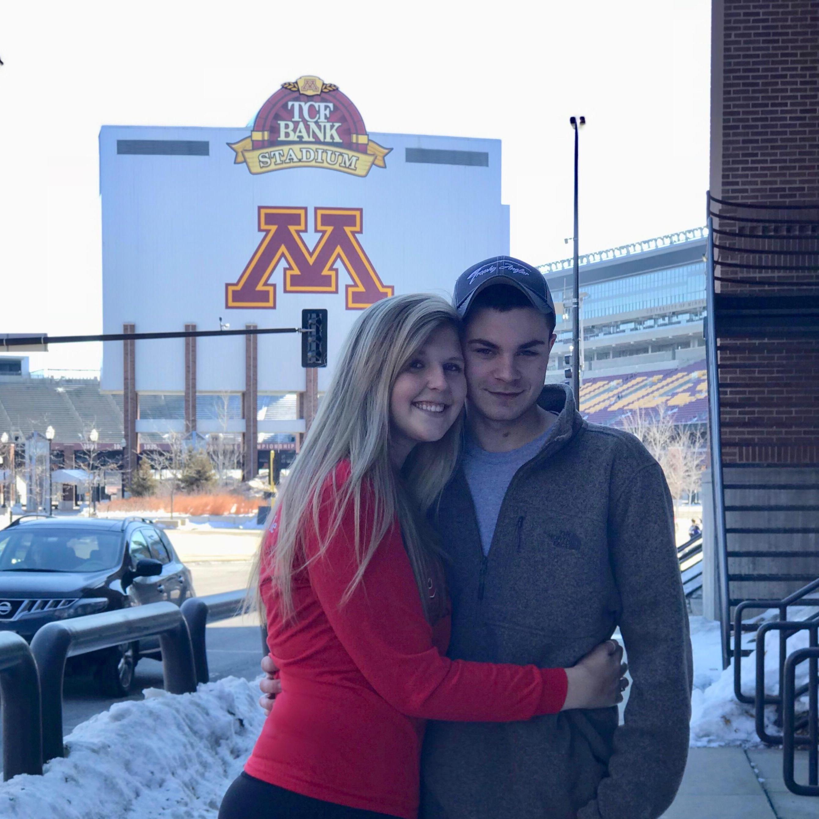 Our first picture together - 2018