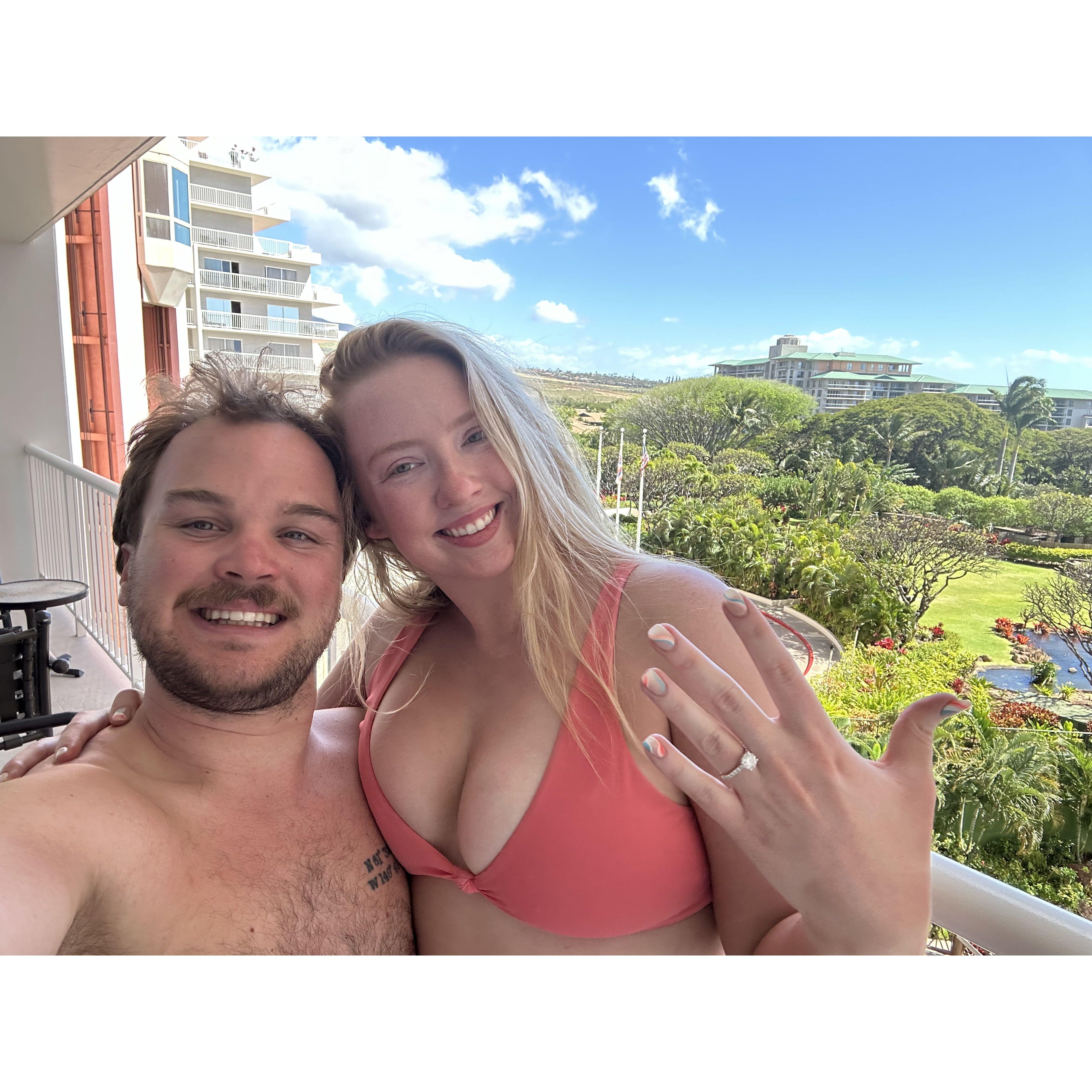 Our engagement trip in Maui, March of 2024!