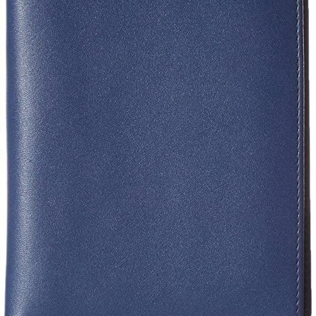 AmazonBasics Leather RFID Blocking Passport Holder Wallet - 6 x 4 Inches, Navy