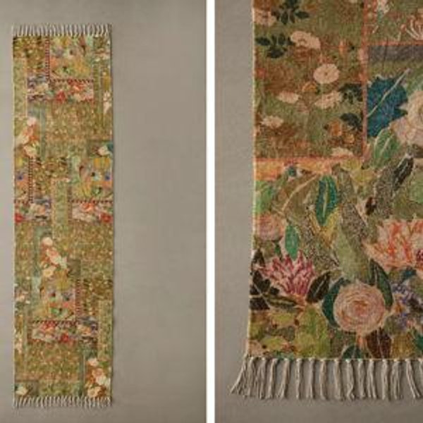 Colorful Floral Digital Printed Chenille Rug