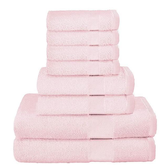 DecorRack 8 Kitchen Towels, 100% Cotton, 16 x 27 inches, Soft and