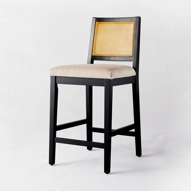 Oak Park Cane Counter Height Stool Beige - Threshold™ designed with Studio McGee
