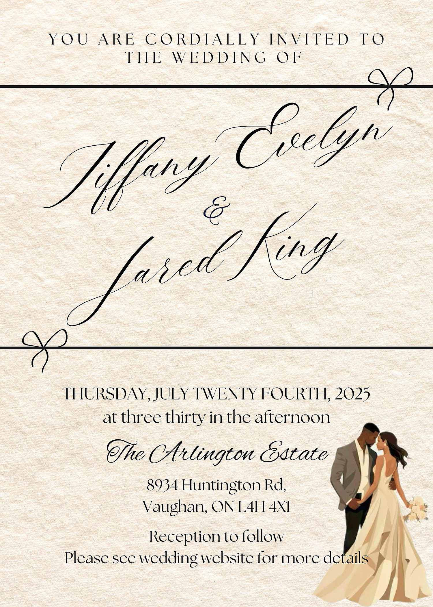 The Wedding Website of Tiffany Evelyn and Jared King