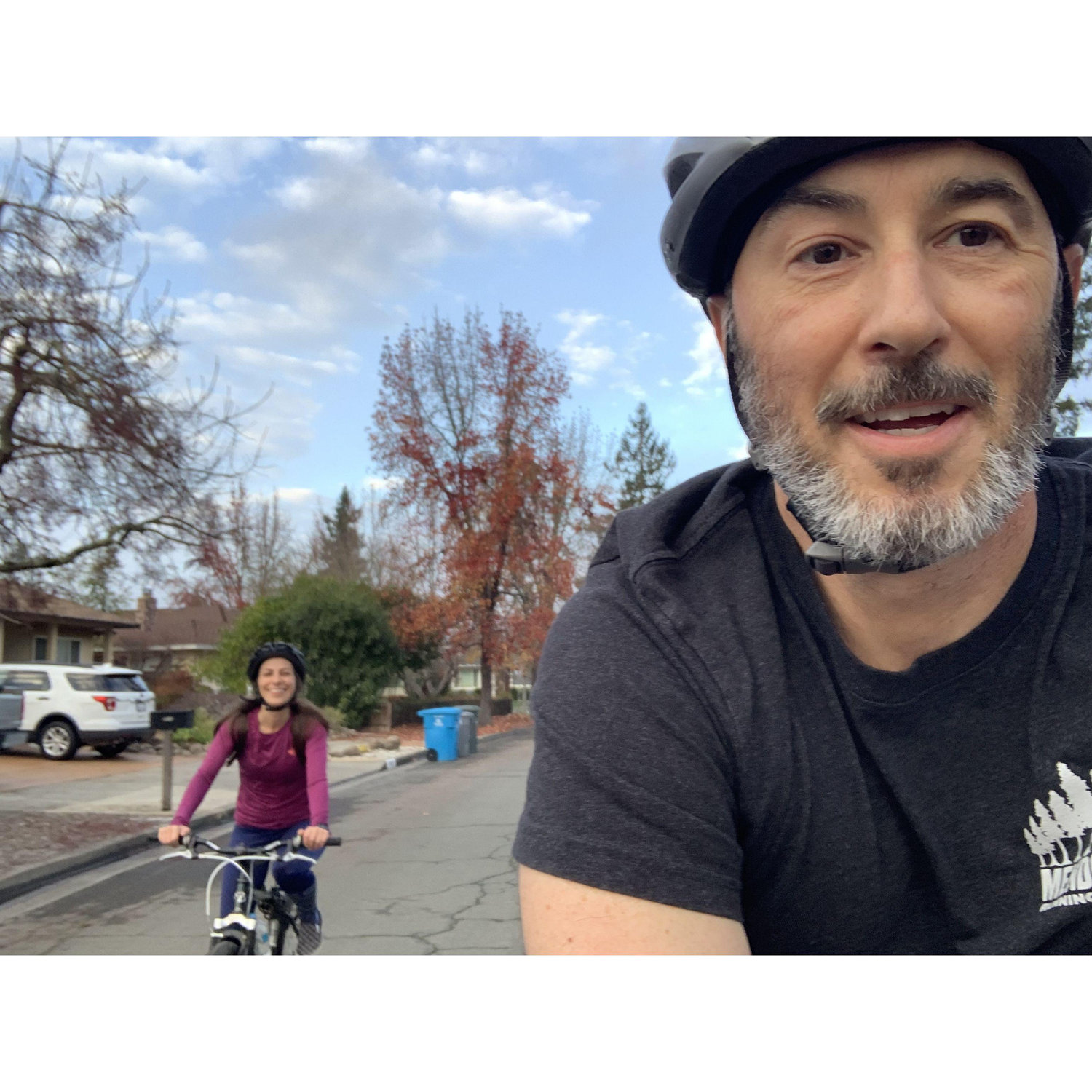 Riding bikes