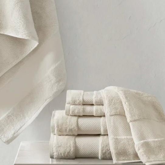Madison Park Signature Turkish 6 Piece 100% Cotton Oversized Towel Set | Wayfair