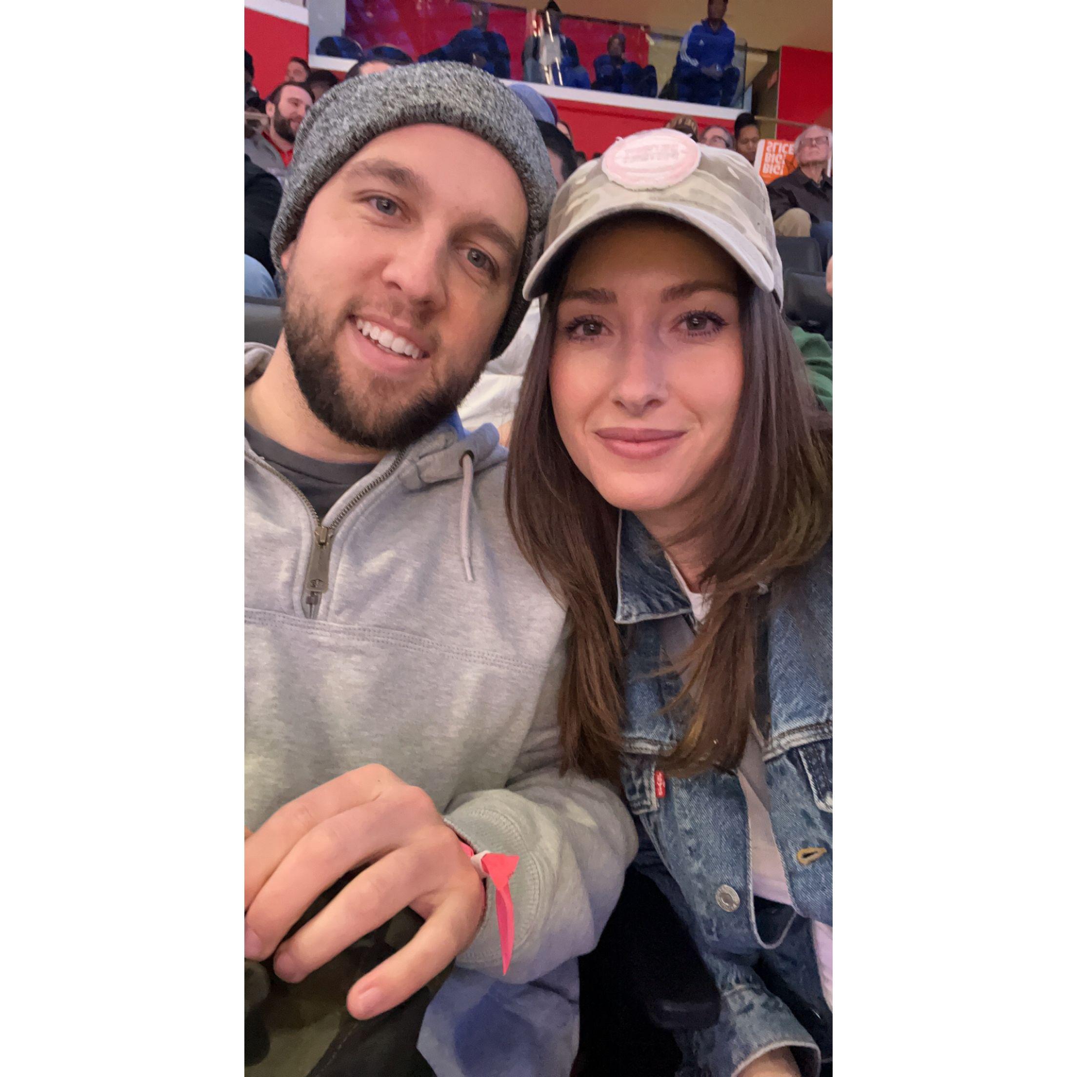 Piston's game in Detroit.