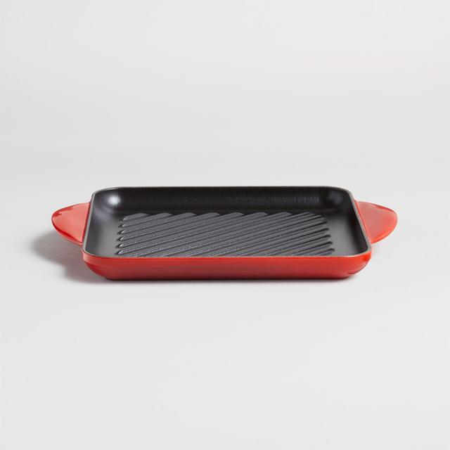 Le Creuset ® Signature Cerise 9.5" Square Grill Pan