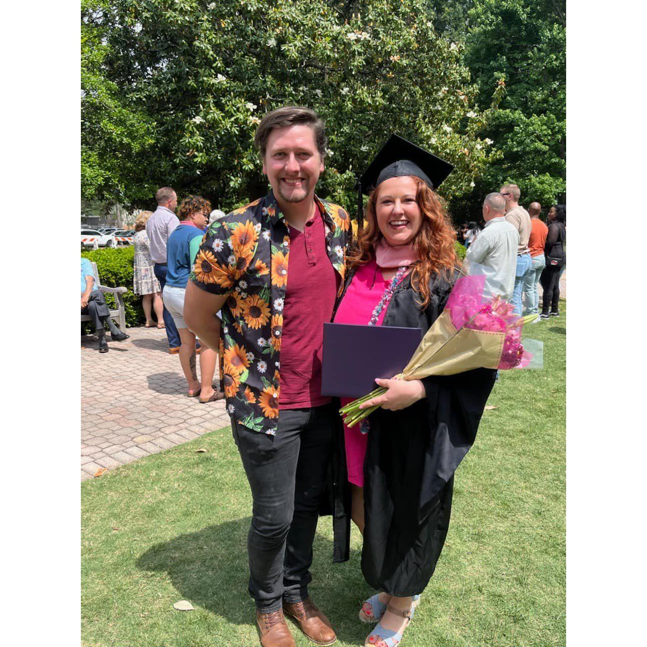 Erin's graduation from Converse University! Austin endured late nights and long hours of studying...and lots of tears, but they made it!