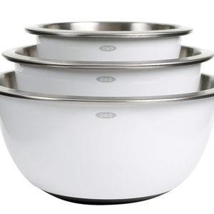 (OXO) Grips 3-Piece Stainless-Steel Bowl Set