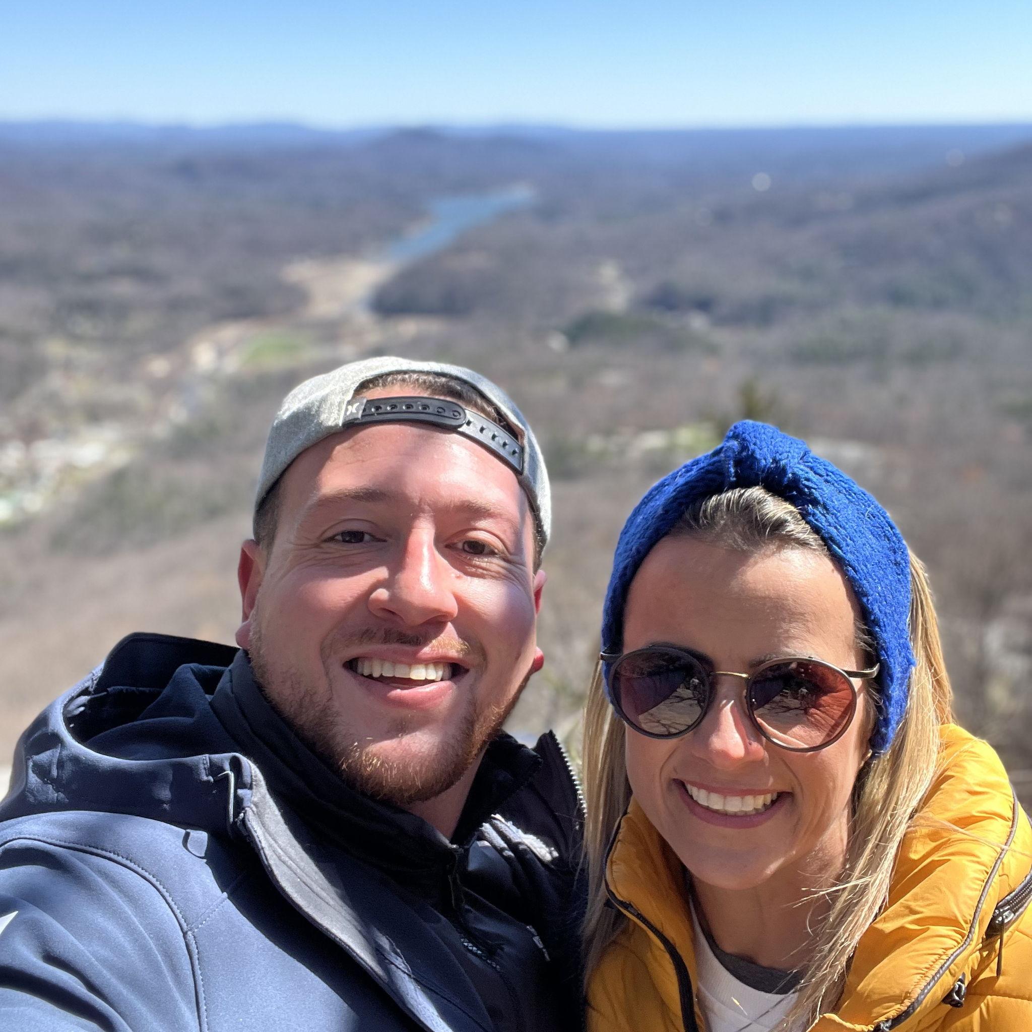 From the top of Chimey Rock ( lake Lure in the back) - March 2024